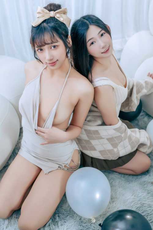 JVID 井野奈 &#038; 肉包 &#8211; 色慾融合の閨蜜慶生派對 Set.01